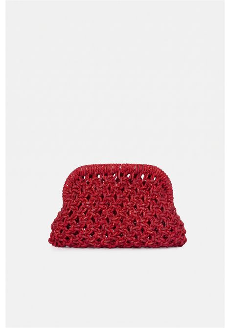 kaira Pochette rossa intrecciata con pietre TWENTY FOURHAITCH | BAG061ROSSA